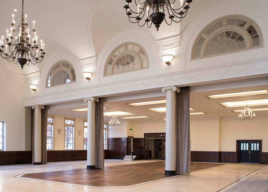 Finished reception hall